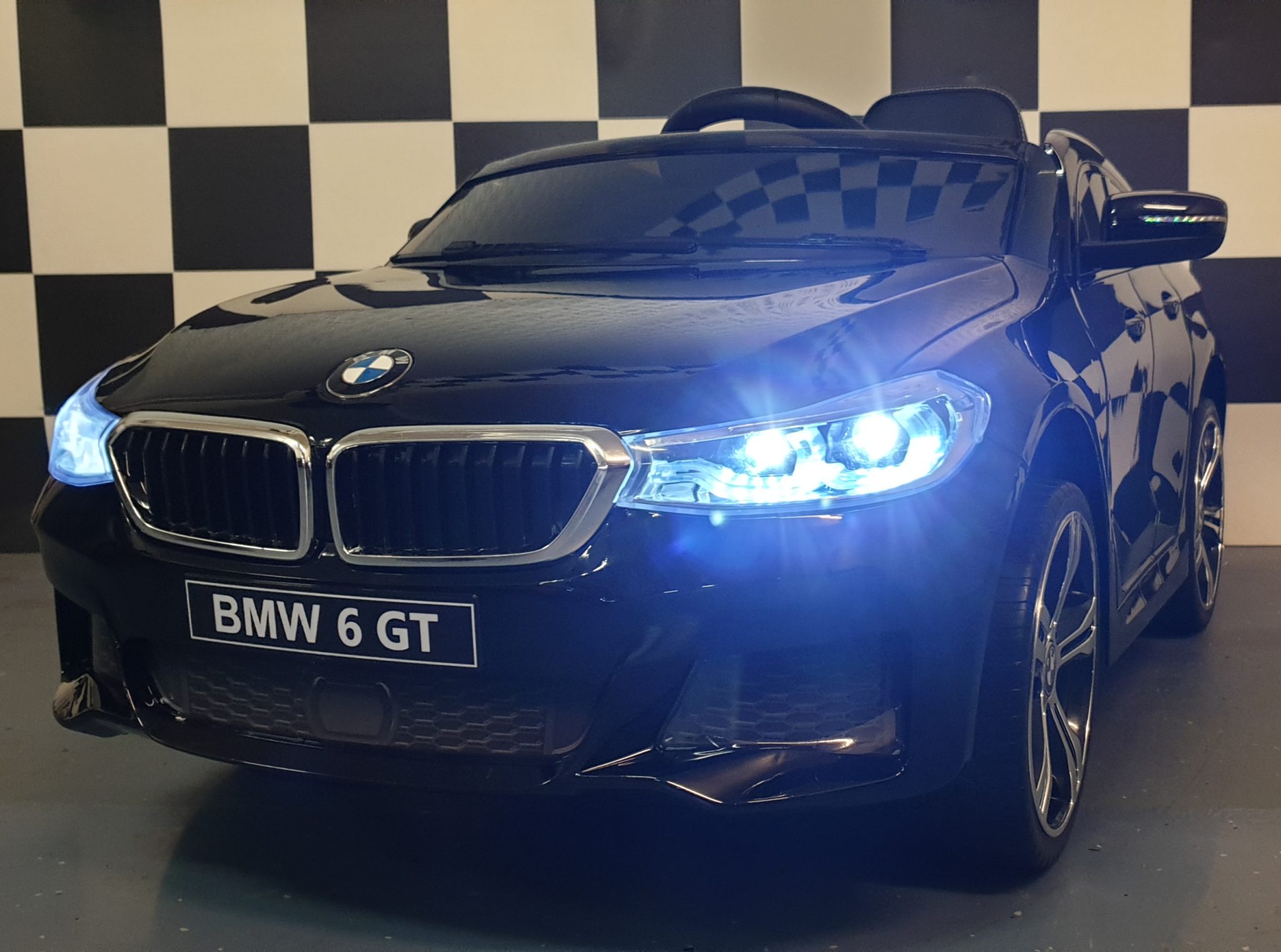 Architectuur matras regenval BMW GT| METALLIC-ZWART | 12V | 2.4G RC - Kids-Accu Cars