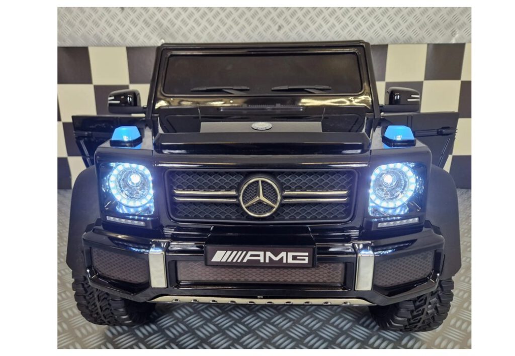 Mercedes EQG elektrische kinderauto 12 volt zwart