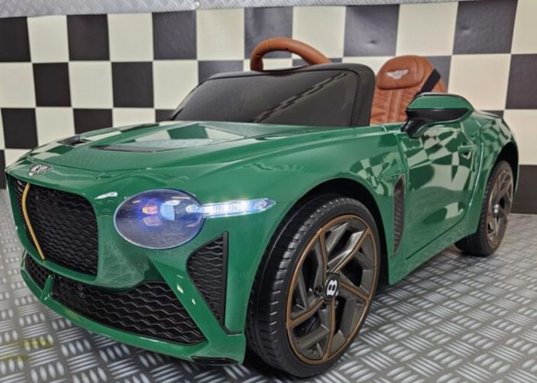 Bentley Bacalar Luxe Elektrische Kinder Auto, 4 x 12volt Motoren Zwart Rood Wit – www